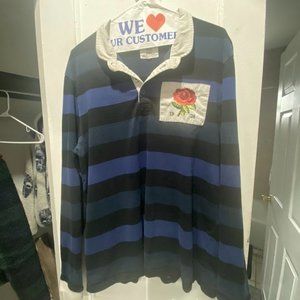 Kent & Curwen Striped Rugby(Blue)